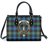 Guthrie Ancient Tartan Crest Leather Handbag